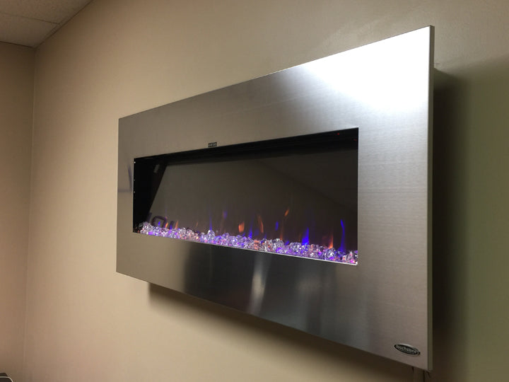 Touchstone Audioflare Stainless 50" - Recessed Electric Fireplace 80024 - Touchstone Fireplaces - Ambient Home