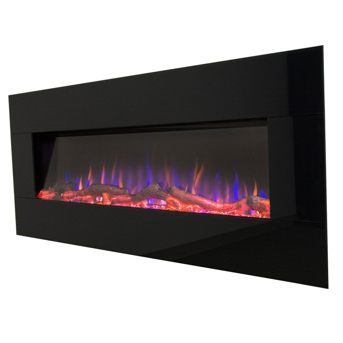 Touchstone Audioflare Black Glass 50" - Recessed Electric Fireplace 80035 - Touchstone Fireplaces - Ambient Home
