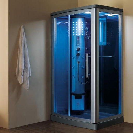 Mesa WS-802L Steam Shower With Blue Glass (45"W x 32"W x 85"H) - Mesa - Ambient Home