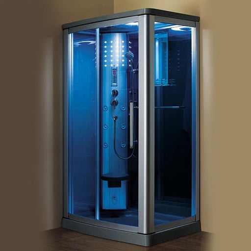 Mesa WS-802L Steam Shower With Blue Glass (45"W x 32"W x 85"H) - Mesa - Ambient Home