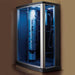 Mesa WS-803L Steam Shower With Blue Glass (54"L x 35"W x 85"H) - Mesa - Ambient Home