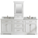 Design Element Milano 96" Double Sink Bathroom White Vanity Modular Set - Design Element - Ambient Home