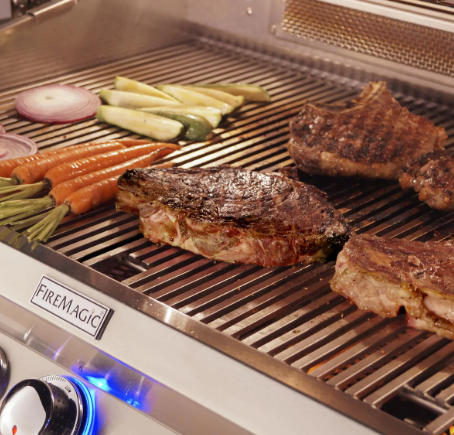 Fire Magic Echelon Diamond E1060I 48-Inch Built-In Natural/Propane Gas Grill W/ One Infrared Burner, Magic View Window, Rotisserie, & Digital Thermometer - E1060I-8L1N-W/E1060I-8L1P-W - Fire Magic - Ambient Home