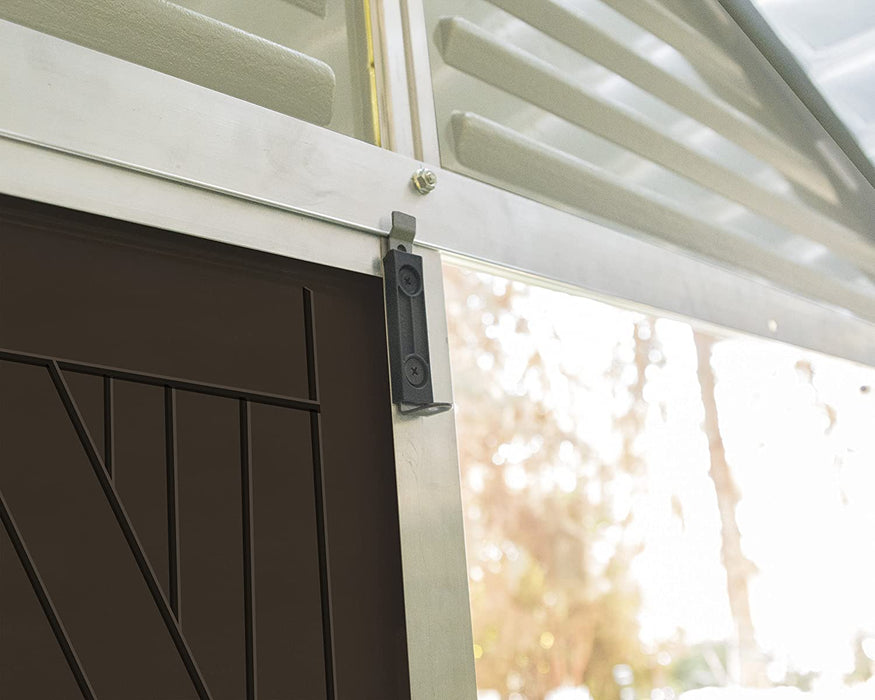 Palram - Canopia 8'W x 16'D Plastic Shed Kit w/ Skylight Roof - Tan (HG9816T) - Palram - Ambient Home