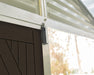 Palram - Canopia 8'W x 16'D Plastic Shed Kit w/ Skylight Roof - Tan (HG9816T) - Palram - Ambient Home