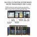 Aqua Dream 135 Gallon Tempered Glass Aquarium White and Gold [AD-1260-WT] - Aquadream - Ambient Home