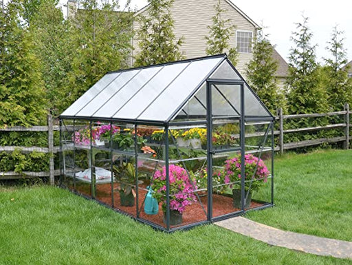 Palram - Canopia Hybrid 6' x 10' Greenhouse - Gray (HG5510Y) - Palram - Ambient Home