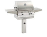 Fire Magic Grills A430S-7EAN-G6 Aurora 24 Inch In-Ground Post Mount Gas Grill with Analog Thermometer, Natural Gas, Cast Stainless Steel "E" - Fire Magic - Ambient Home
