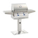 Fire Magic Grills A430S-7EAP-P6 Aurora 24 Inch Patio Post Mount Gas Grill with Analog Thermometer, Liquid Propane, Cast Stainless Steel "E" - Fire Magic - Ambient Home