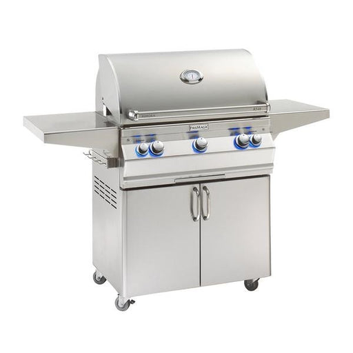 Fire Magic Grills A540S-8EAN-62 Aurora 30 Inch Portable Grill with Analog Thermometer and Back Burner, Natural Gas, Cast Stainless Steel "E" - Fire Magic - Ambient Home