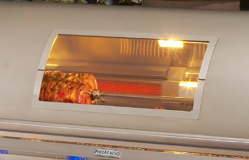 Fire Magic Grills Aurora 32 Inch Built-In Grill with Analog Thermometer and View Window, Natural Gas / Propane Gas Infrared burner "L" Burner - A660I-7LAN-W / A660I-7LAP-W - Fire Magic - Ambient Home