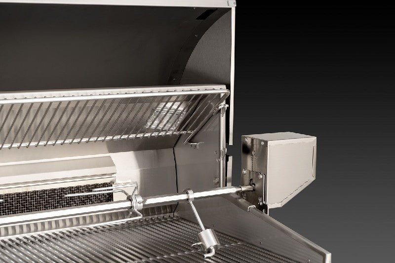 Fire Magic Grills Aurora Free-Standing Grill with Backburner, Rotisserie and Analog Thermometer, Natural Gas / Propane Gas Cast Stainless Steel "E" - A660S-8EAN-61 / A660S-8EAP-61 - Fire Magic - Ambient Home