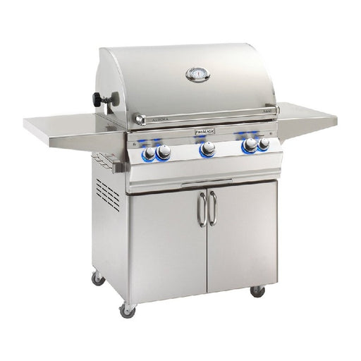 Fire Magic Grills Aurora Free-Standing Grill with Backburner, Rotisserie and Analog Thermometer, Natural Gas / Propane Gas Infrared burner "L" Burner - A660S-8LAN-61 / A660S-8LAP-61 - Fire Magic - Ambient Home