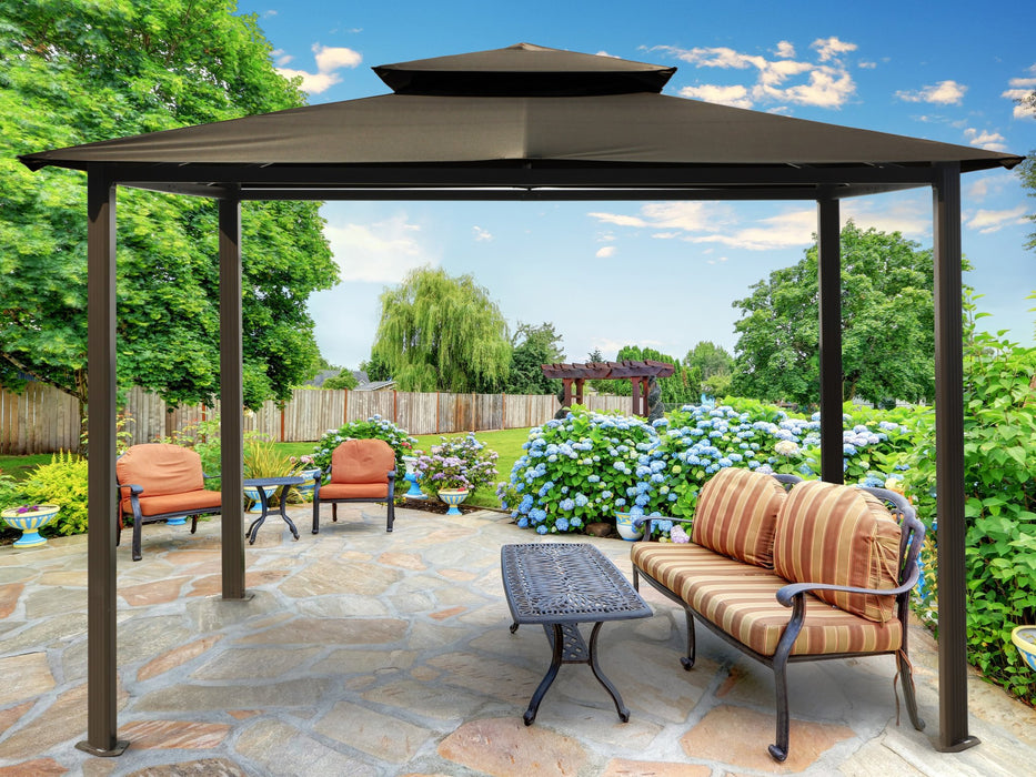 Paragon Outdoor Barcelona 10' x 12' Soft Top Gazebo (Gazebo Only) - Paragon Outdoor - Ambient Home