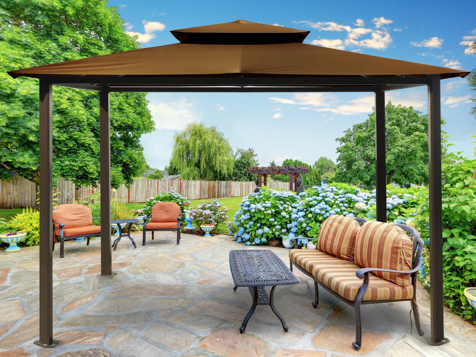 Paragon Outdoor Barcelona 10' x 12' Soft Top Gazebo (Gazebo Only) - Paragon Outdoor - Ambient Home