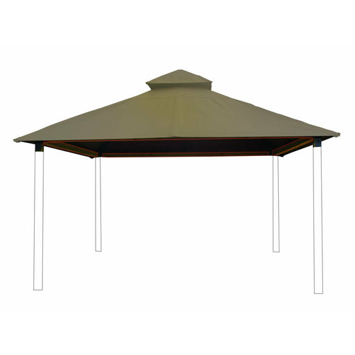 Riverstone Industries 14 ft. sq. ACACIA Gazebo Roof Framing and Mounting Kit With OutDURA Canopy - Riverstone - Ambient Home