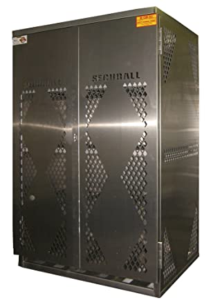 Securall  LP12S - LP/Oxygen Storage Cabinet - 12 Cyl. Horizontal Standard 2-Door - Securall - Ambient Home