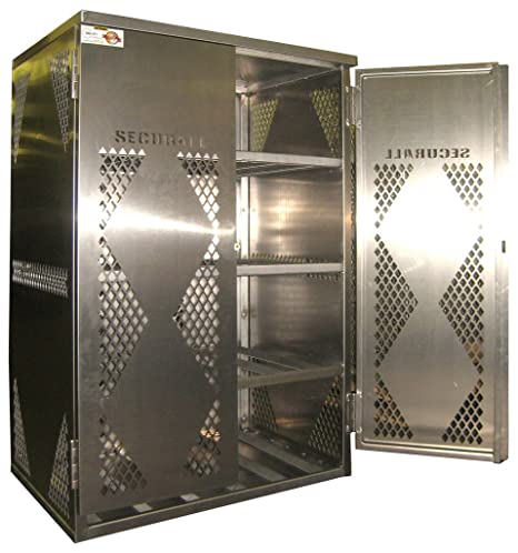 Securall  LP12S - LP/Oxygen Storage Cabinet - 12 Cyl. Horizontal Standard 2-Door - Securall - Ambient Home