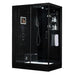 Maya Bath Anzio Black-Steam Shower w/ TV - 57" x 37" x 88" - Maya Bath - Ambient Home