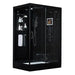 Maya Bath Anzio Black-Steam Shower w/ TV - 57" x 37" x 88" - Maya Bath - Ambient Home