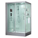 Maya Bath Anzio White-Steam Shower w/ TV - 57" x 37" x 88" - Maya Bath - Ambient Home