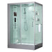 Maya Bath Anzio White-Steam Shower w/ TV - 57" x 37" x 88" - Maya Bath - Ambient Home