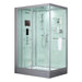 Maya Bath Anzio White-Steam Shower w/ TV - 57" x 37" x 88" - Maya Bath - Ambient Home