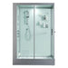 Maya Bath Anzio White-Steam Shower w/ TV - 57" x 37" x 88" - Maya Bath - Ambient Home