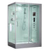 Maya Bath Anzio White-Steam Shower w/ TV - 57" x 37" x 88" - Maya Bath - Ambient Home