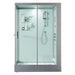 Maya Bath Anzio White-Steam Shower w/ TV - 57" x 37" x 88" - Maya Bath - Ambient Home