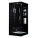 Maya Bath Arezzo Black-Steam Shower w/ TV - 37" x 37" x 88" - Maya Bath - Ambient Home