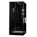 Maya Bath Arezzo Black-Steam Shower w/ TV - 37" x 37" x 88" - Maya Bath - Ambient Home