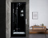 Maya Bath Arezzo Black-Steam Shower w/ TV - 37" x 37" x 88" - Maya Bath - Ambient Home