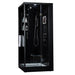 Maya Bath Arezzo Black-Steam Shower w/ TV - 37" x 37" x 88" - Maya Bath - Ambient Home