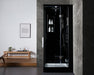 Maya Bath Arezzo Black-Steam Shower w/ TV - 37" x 37" x 88" - Maya Bath - Ambient Home