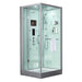 Maya Bath Arezzo White-Steam Shower w/ TV - 37" x 37" x 88" - Maya Bath - Ambient Home