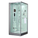 Maya Bath Arezzo White-Steam Shower w/ TV - 37" x 37" x 88" - Maya Bath - Ambient Home