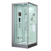 Maya Bath Lucca White-Steam Shower w/ TV - 47" x 33" x 88" - Maya Bath - Ambient Home