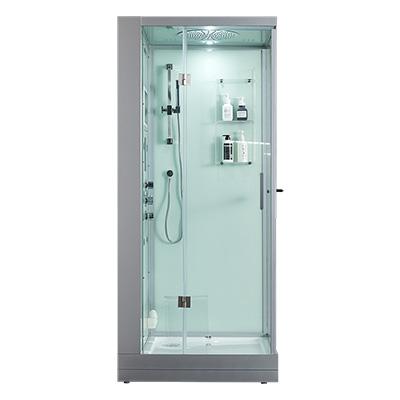 Maya Bath Lucca White-Steam Shower w/ TV - 47" x 33" x 88" - Maya Bath - Ambient Home