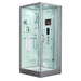 Maya Bath Lucca White-Steam Shower w/ TV - 47" x 33" x 88" - Maya Bath - Ambient Home