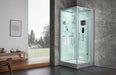 Maya Bath Lucca White-Steam Shower w/ TV - 47" x 33" x 88" - Maya Bath - Ambient Home