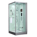 Maya Bath Lucca White-Steam Shower w/ TV - 47" x 33" x 88" - Maya Bath - Ambient Home