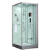 Maya Bath Arezzo White-Steam Shower w/ TV - 37" x 37" x 88" - Maya Bath - Ambient Home