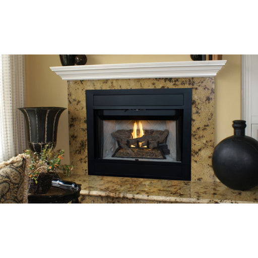 Superior 36"/42" B-Vent Gas Fireplace, Millivolt/Electronic, Radiant Clean Face, With White Herringbone Refractory Panel - Superior - Ambient Home