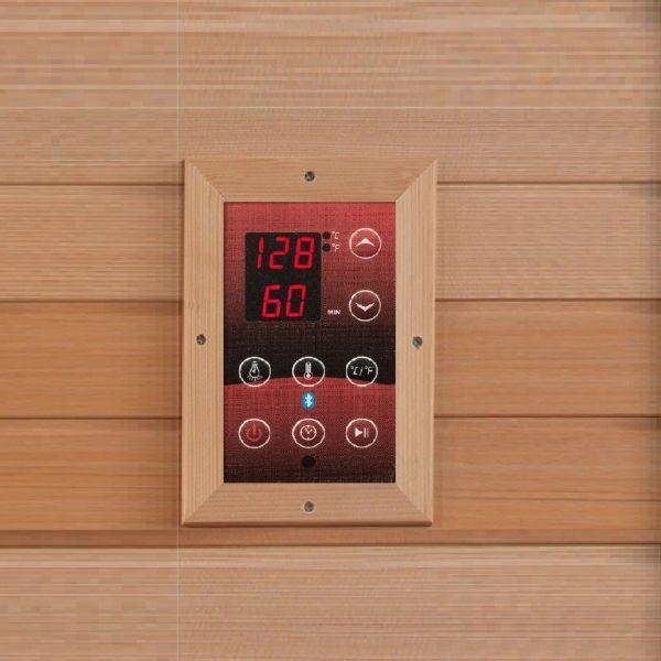 Golden Designs "Barcelona Select Elite" 1-2-person PureTech™ Near Zero Far Infrared Sauna Canadian Hemlock - Golden Designs - Ambient Home