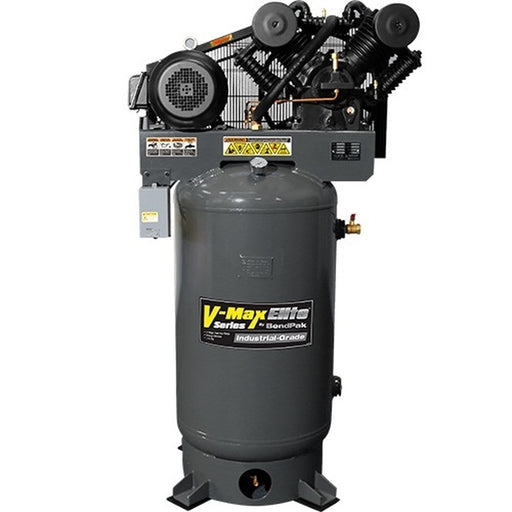 BendPak / 10 HP / 120-Gal. Vert. Tank / 208-230V, 60 HZ 3-Ph. V-Max Elite Air Compressor(5179114) - BendPak - Ambient Home