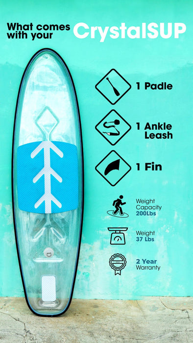 Crystal Board Clear Transparent Paddleboards by The Crystal Kayak Company - Crystal Kayak - Ambient Home