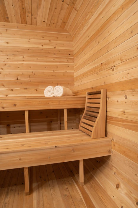 Dundalk Canadian Timber 2-3 Person Luna Barrel Sauna - CTC22LU - Dundalk LeisureCraft Saunas - Dundalk LeisureCraft - Ambient Home