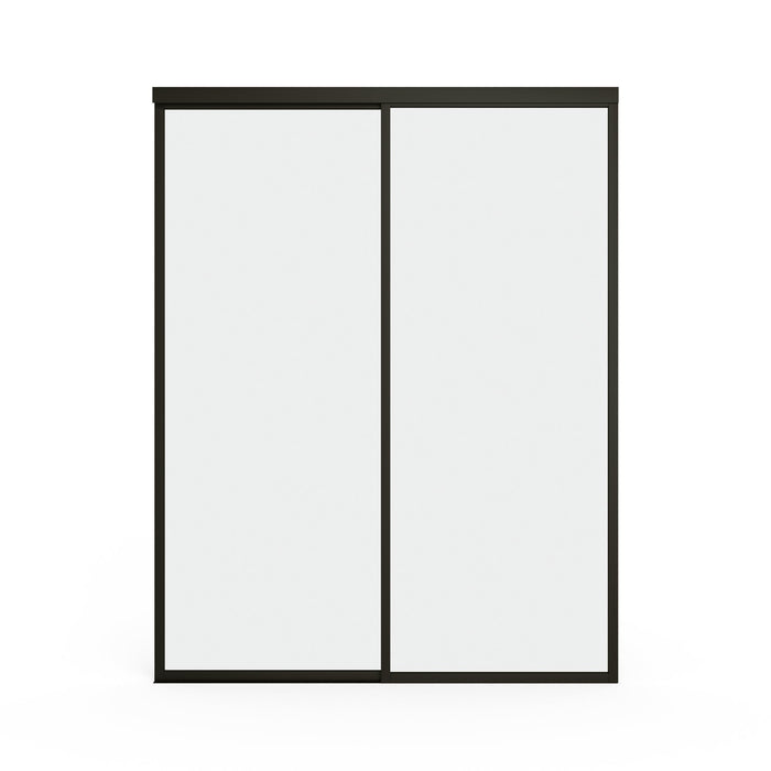 Doors22 48x80 Glass Sliding Room Divider Clear 2 panels - Doors22 - Ambient Home