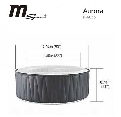 MSpa Aurora Inflatable Spa Hot Tub 4 to 6 Seat Capacity D-AU06 - MSpa - Ambient Home